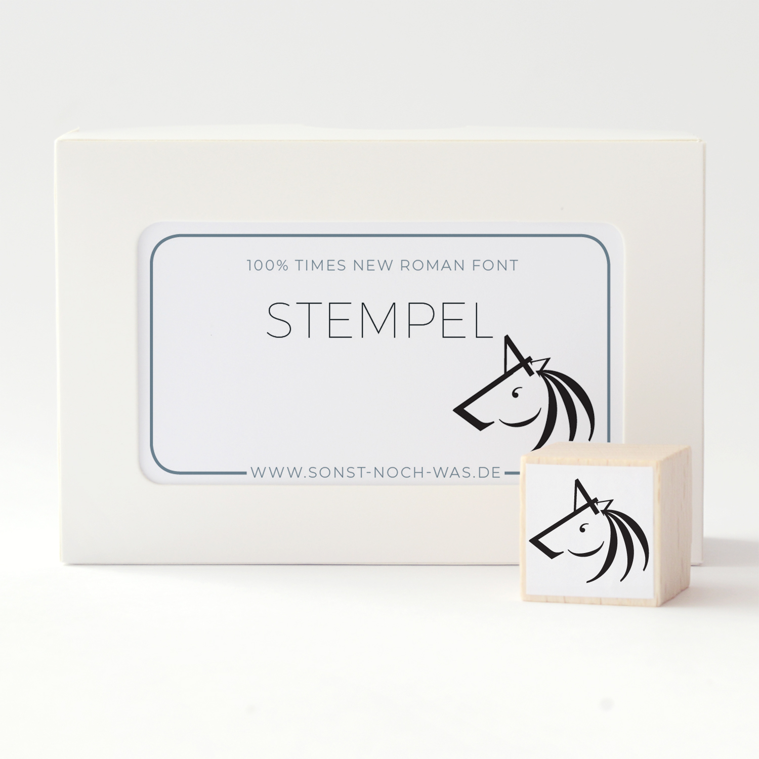 einhorn stempel schlicht