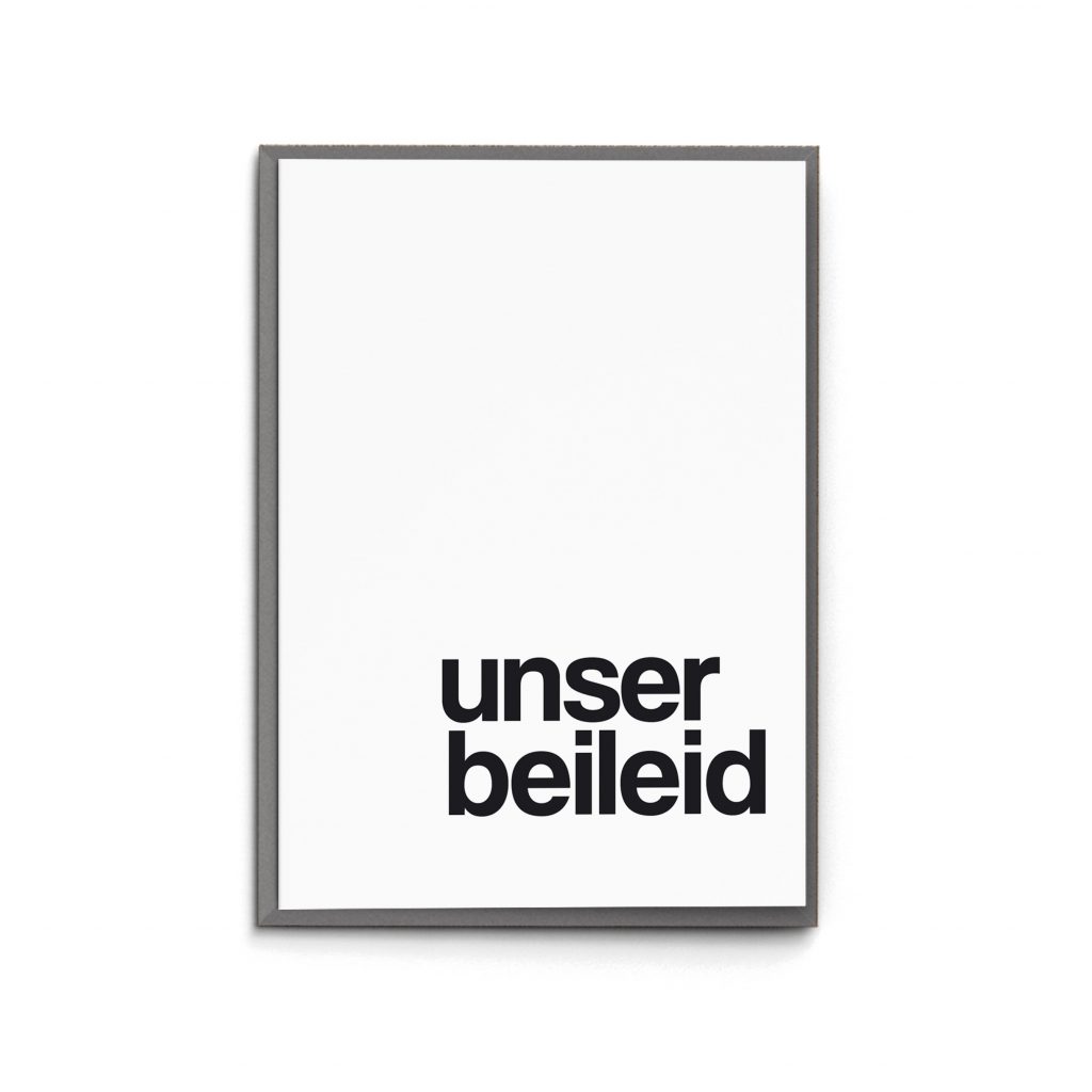 Trauerkarte "Unser Beileid"