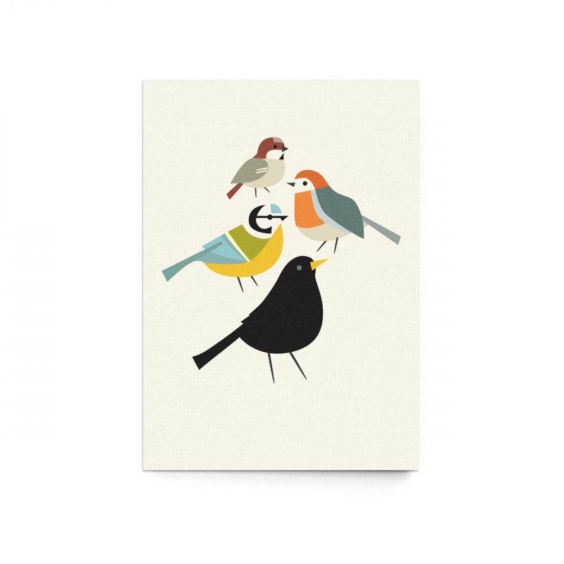 Postkarte "Birdies"