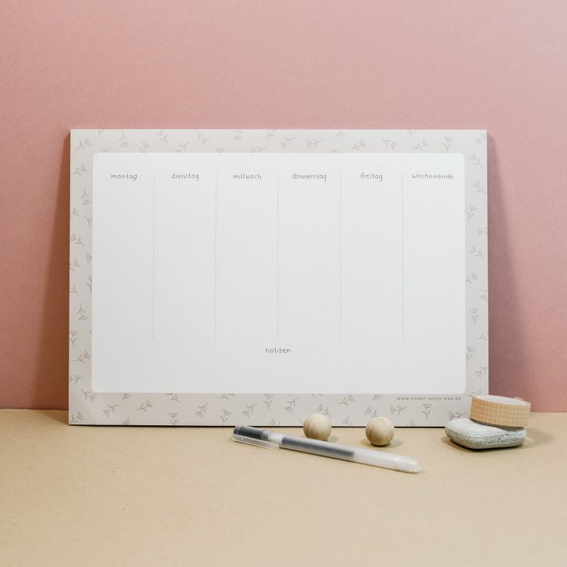 Notizblock "Wochenplan" (A4)