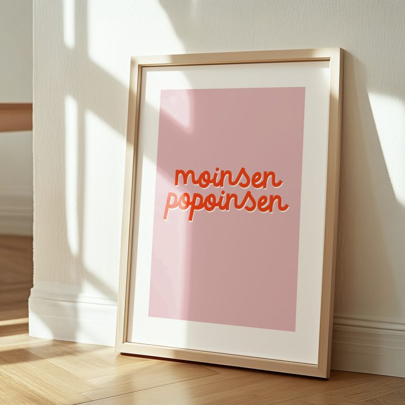 Digitaler Kunstdruck "Moinsen Popoinsen"