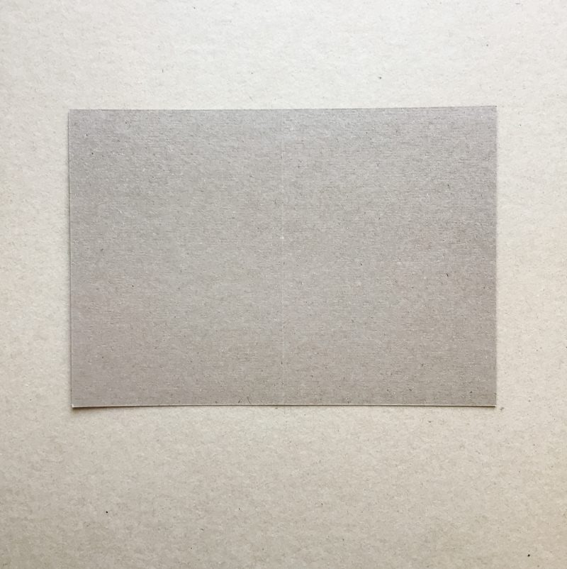 A6 Blanko Klappkarte zum Bestempeln (Kraftpapier / weiß)