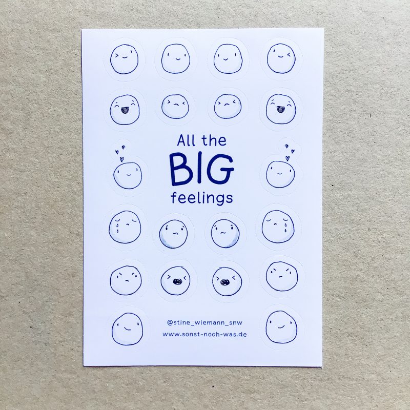 Stickerbogen A6 "Emojis"