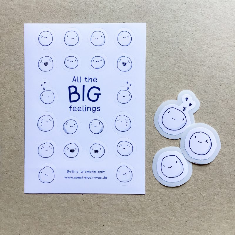 Plotterdatei "Big Feelings" Sticker