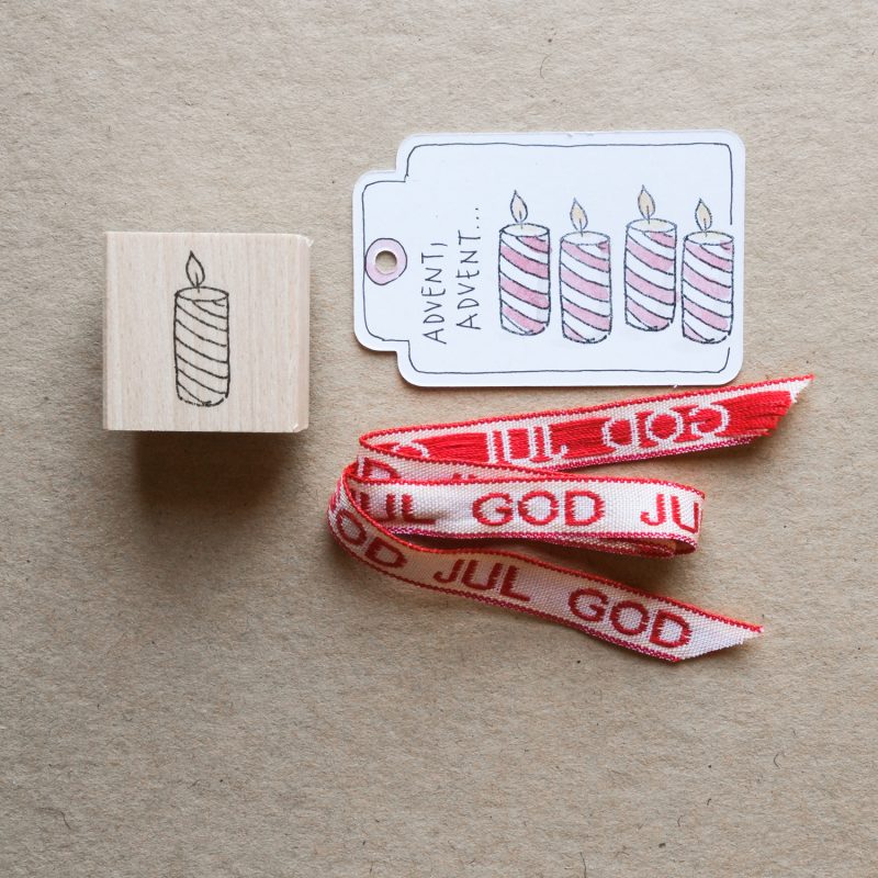 Stempel "Streifenkerze"