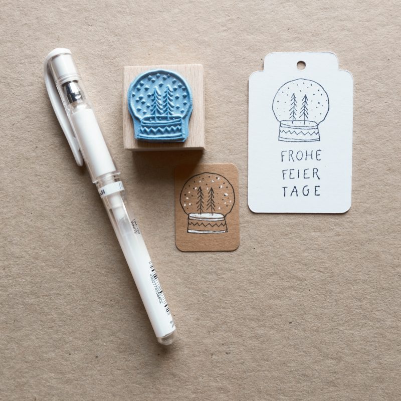 Stempel "Schneekugel"